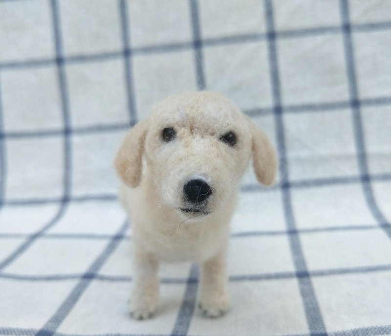 定制化礼物 羊毛毡 宠物 复刻 仿真 狗狗 - 拉布拉多 幼犬 导盲犬 - 其他 - 羊毛 白色