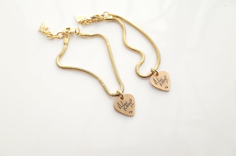 NEW NOISE  黄铜－第六弦MI手链 - 手链/手环 - 其他金属 咖啡色