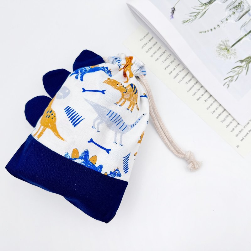 涂鸦考古龙 小怪兽袋/束口袋/手机包/随身包 - 化妆包/杂物包 - 棉．麻 