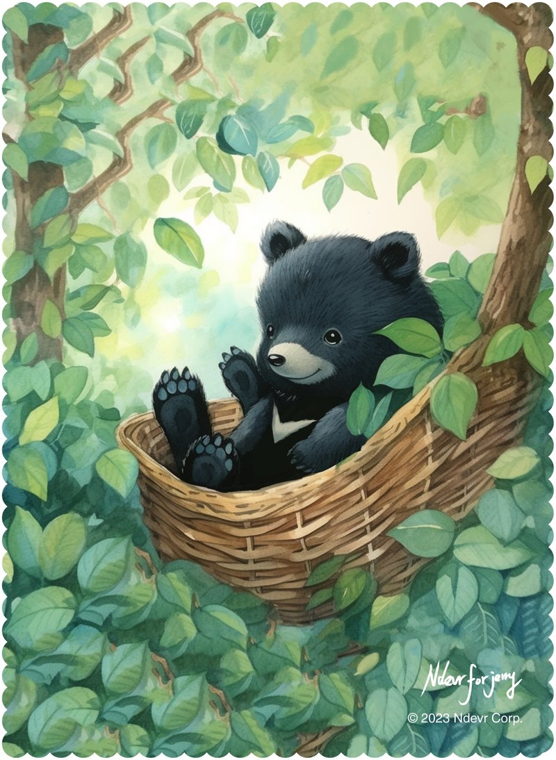 【拭镜布】6 台湾黑熊 I - 眼镜盒/眼镜布 - 其他人造纤维 