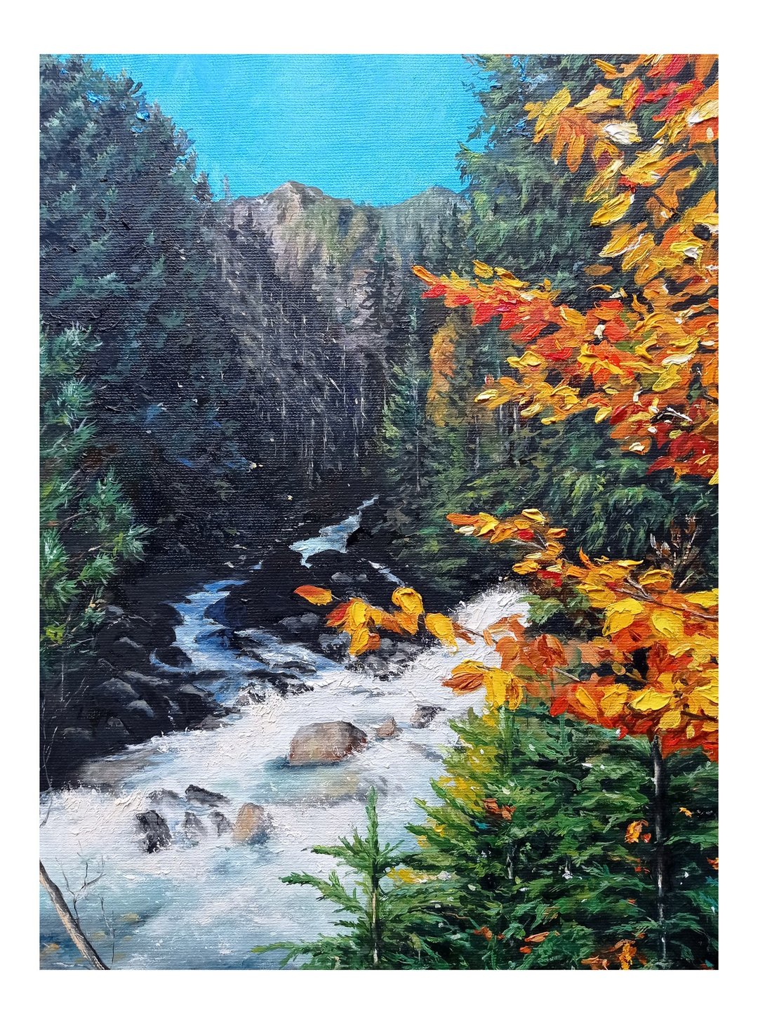 山水画 山原画 湖手绘艺术 原画 山水画 自然画 - 海报/装饰画/版画 - 其他材质 多色