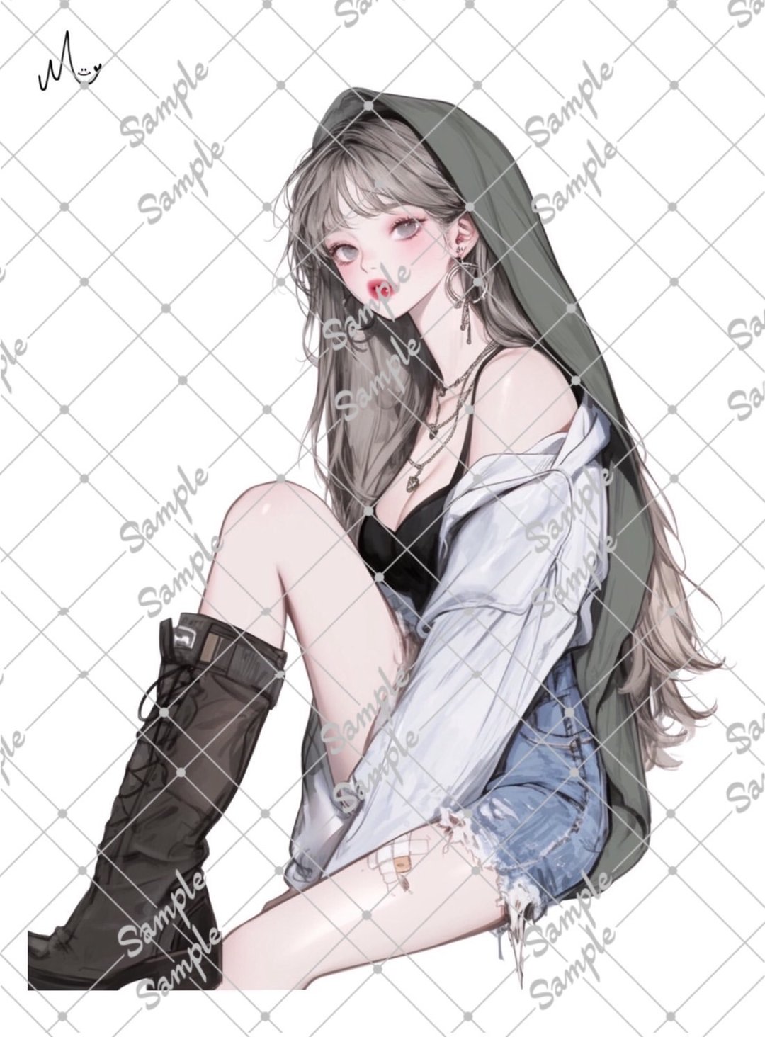 原创人物贴纸 10月新品 - 贴纸 - 纸 