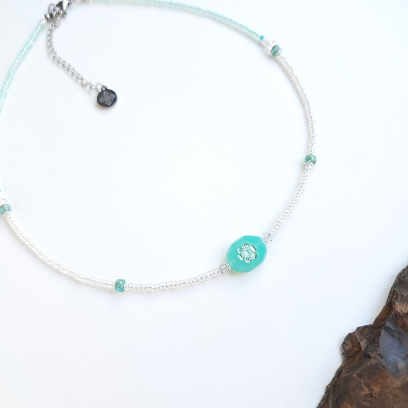 ・琉光青影・原创设计捷克珠项链 - 项链 - 玻璃 