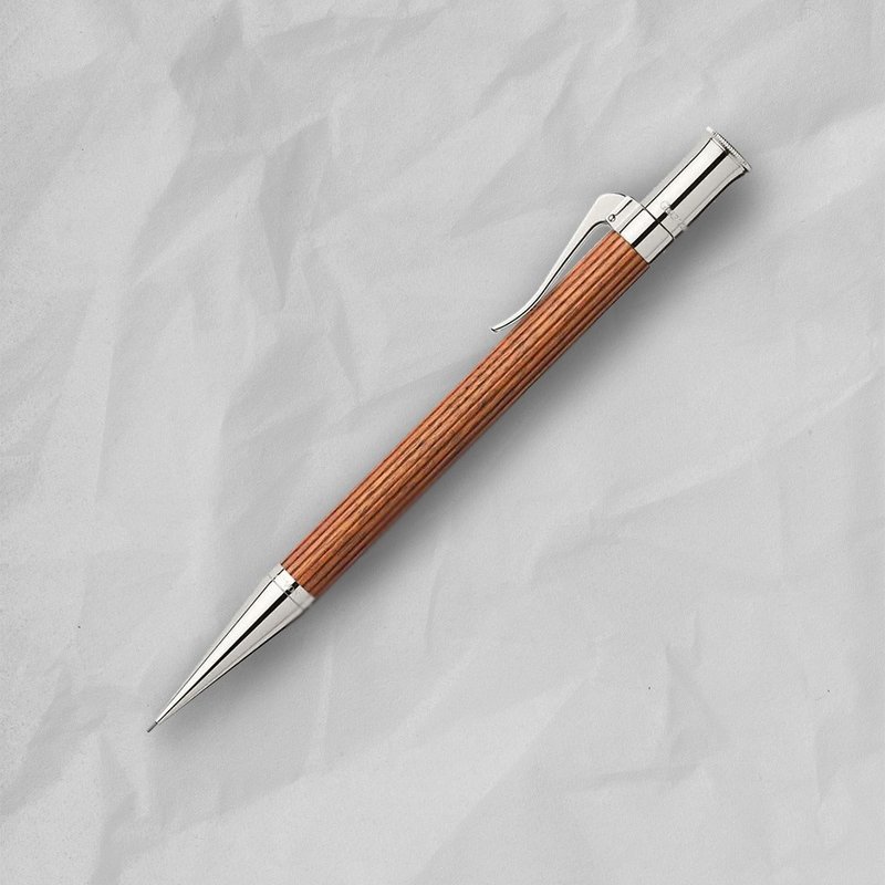 【Graf von Faber-Castell】经典系列镀白金苏木0.7MM自动铅笔 - 铅笔/自动铅笔 - 木头 咖啡色