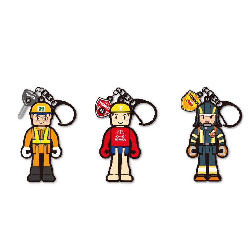 TOMICA人偶造型悠游卡(T君/消防队员/道路作业员) - 造型悠游卡/交通卡 - 其他材质 