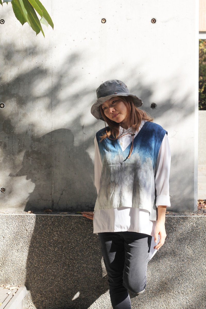 冬日磨毛植物染背心 - 洋装/连衣裙 - 棉．麻 