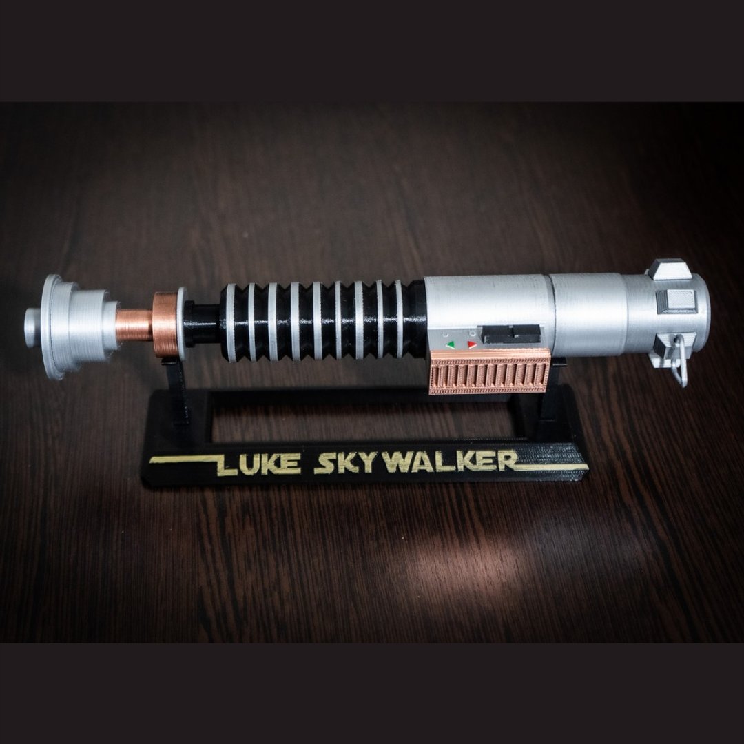 Luke Skywalker lightsaber hilt | Star Wars cosplay custom lightsaber replica - 摆饰 - 塑料 银色