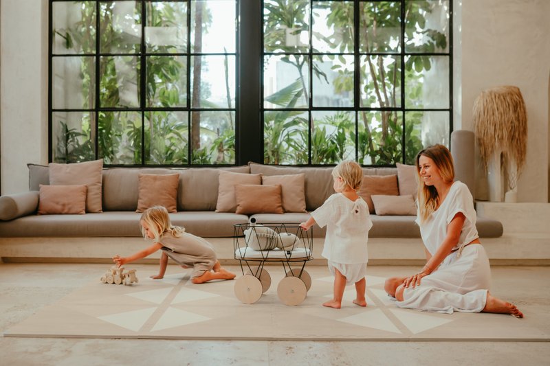 Toddlekind风筝系列巧拼游戏地垫-摩卡棕 - 地垫/地毯 - 其他材质 