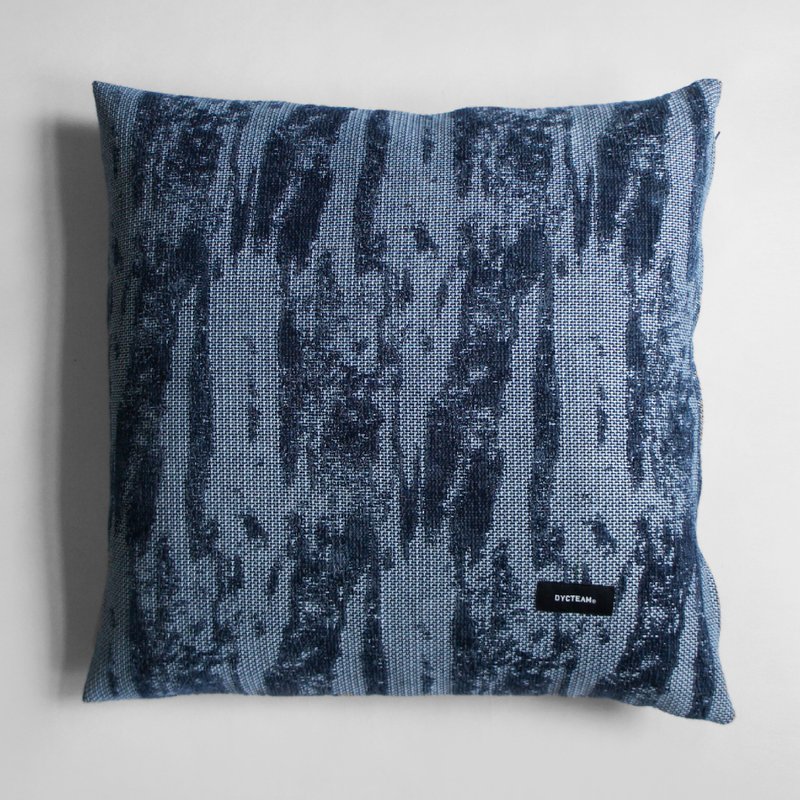 DYCTEAM - Brush Pattern Jacquard Pillow (Big) - 枕头/抱枕 - 棉 蓝色