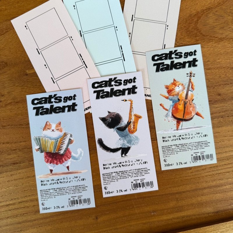 喵喵达人秀  拼贴书卡 - 书签 - 纸 