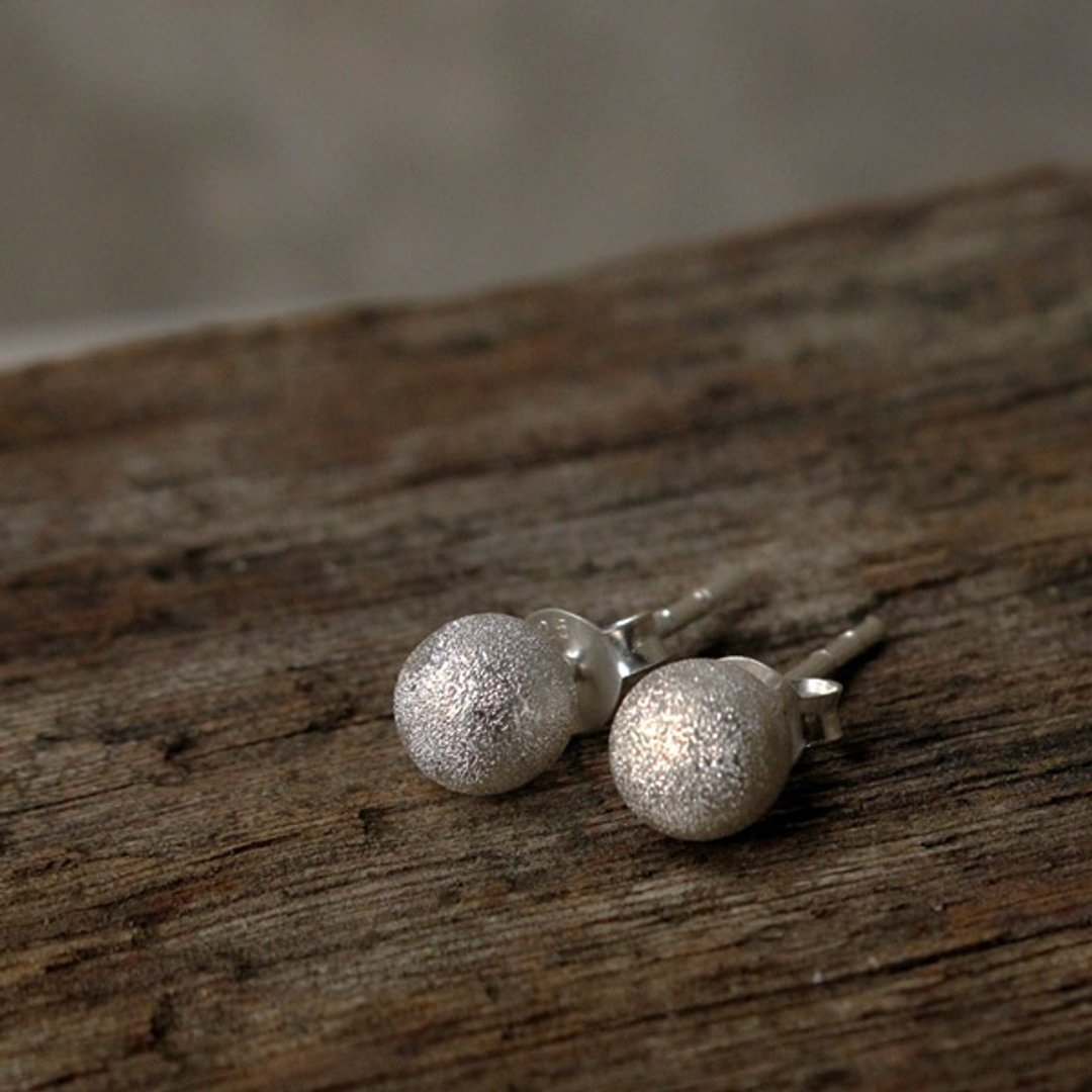 Goody Bag - 4 Seasons - Set 2 : 3 pairs silver earrings + Black leather bracelet - 耳环/耳夹 - 其他金属 