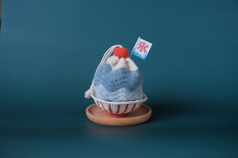 假日湖编 | 夏日冰束口袋 - 零钱包 - 棉．麻 