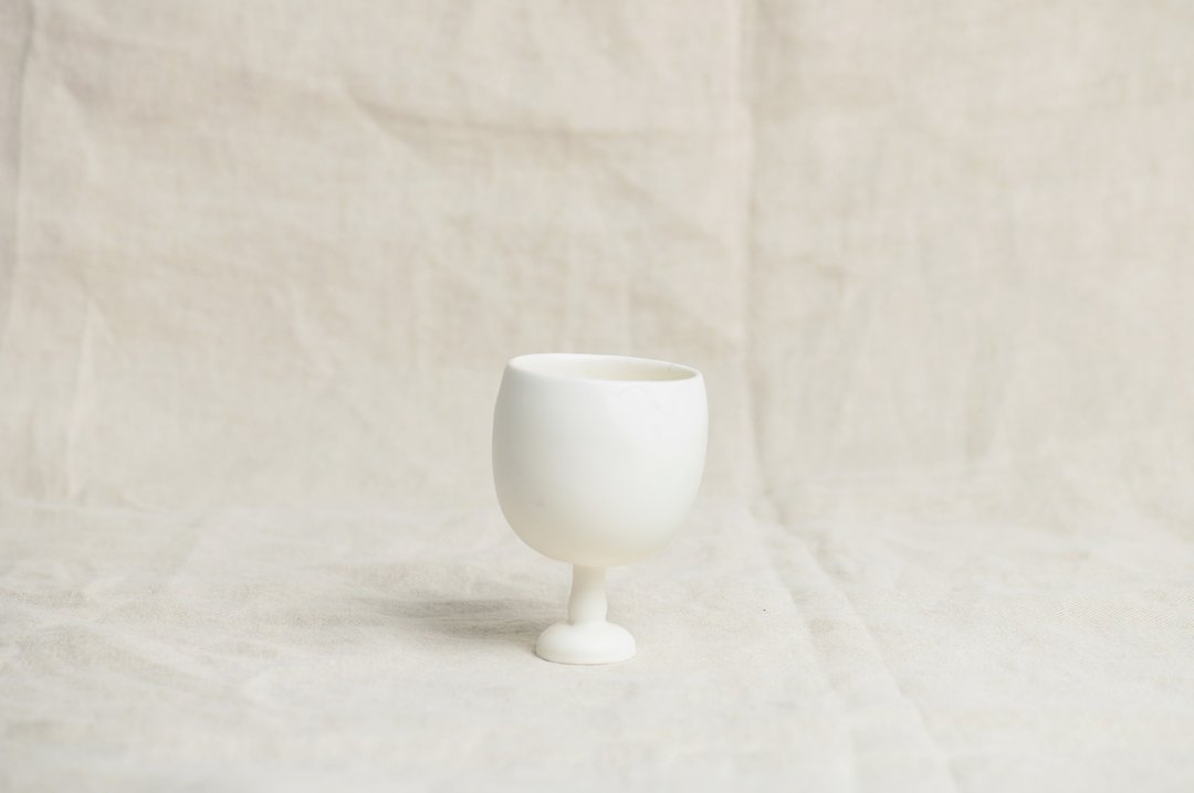 蛋白霜 - 高脚杯 - 酒杯/酒器 - 陶 白色