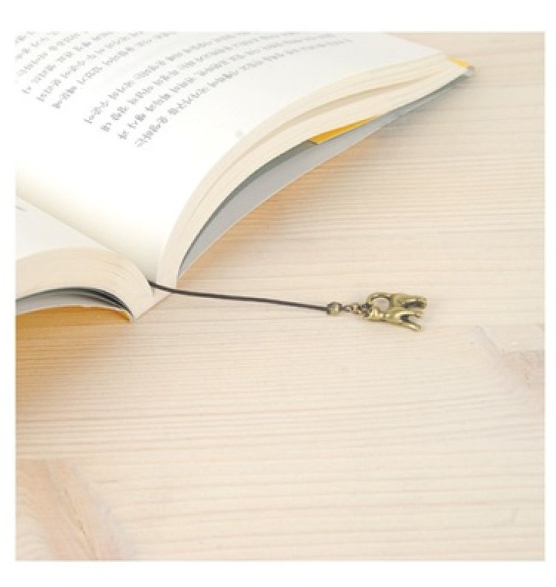 猫咪 可爱 亮铜 苗条 吊饰 书签 韩国 设计 猫奴 猫掌 肉垫 - 书签 - 铜/黄铜 