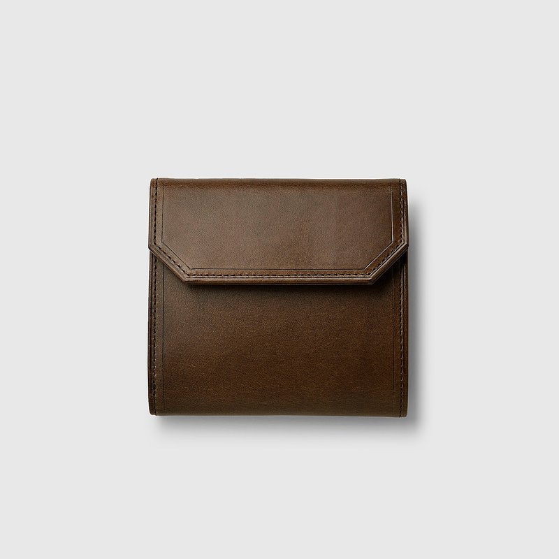 日本丰冈鞄 4U 折钱包 深棕色 - 皮夹/钱包 - 其他材质 