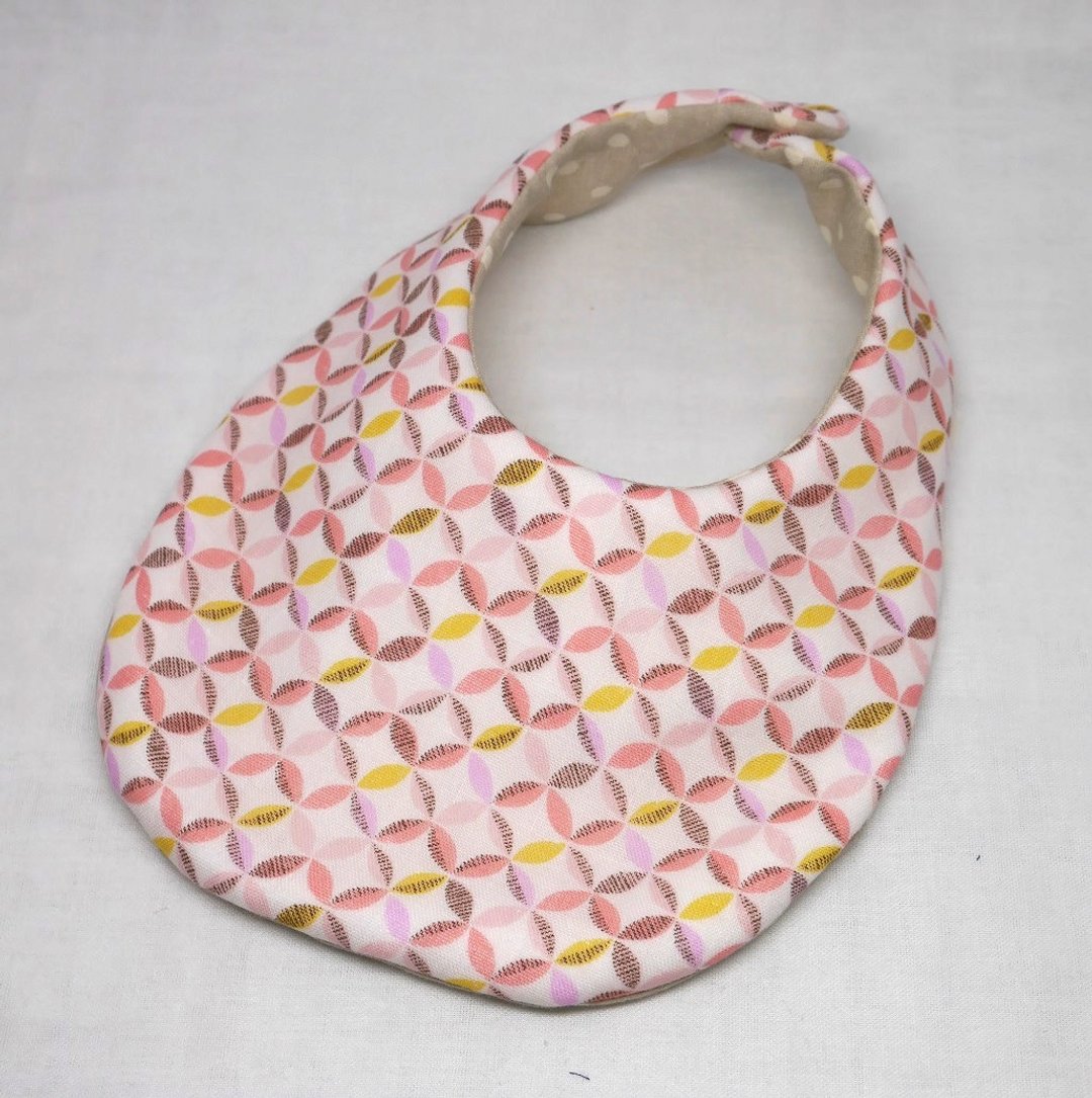 Japanese Handmade 8-layer-gauze Baby Bib - 围嘴/口水巾 - 棉 粉红色
