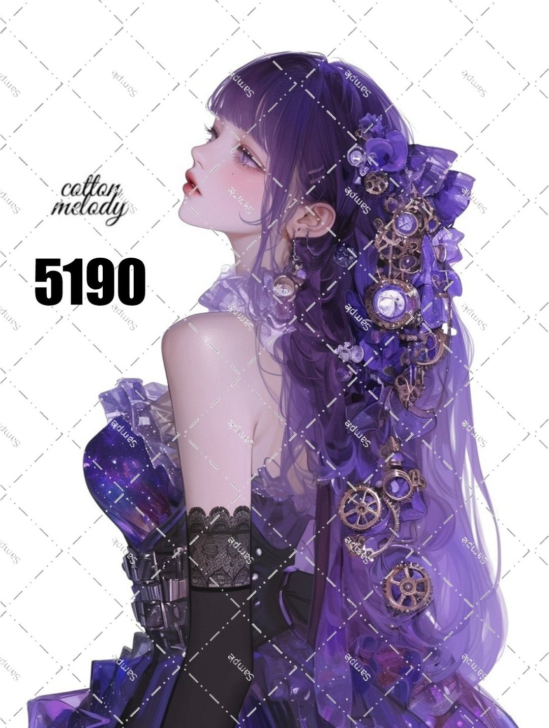 original sticker no.5190 人物贴纸 原创贴纸 原创人物贴纸 装饰贴纸 cotton melody - 贴纸 - 纸 