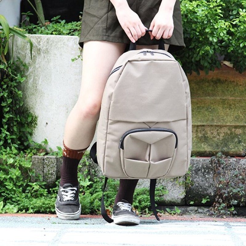 Brown gorilla backpack - 后背包/双肩包 - 其他人造纤维 咖啡色