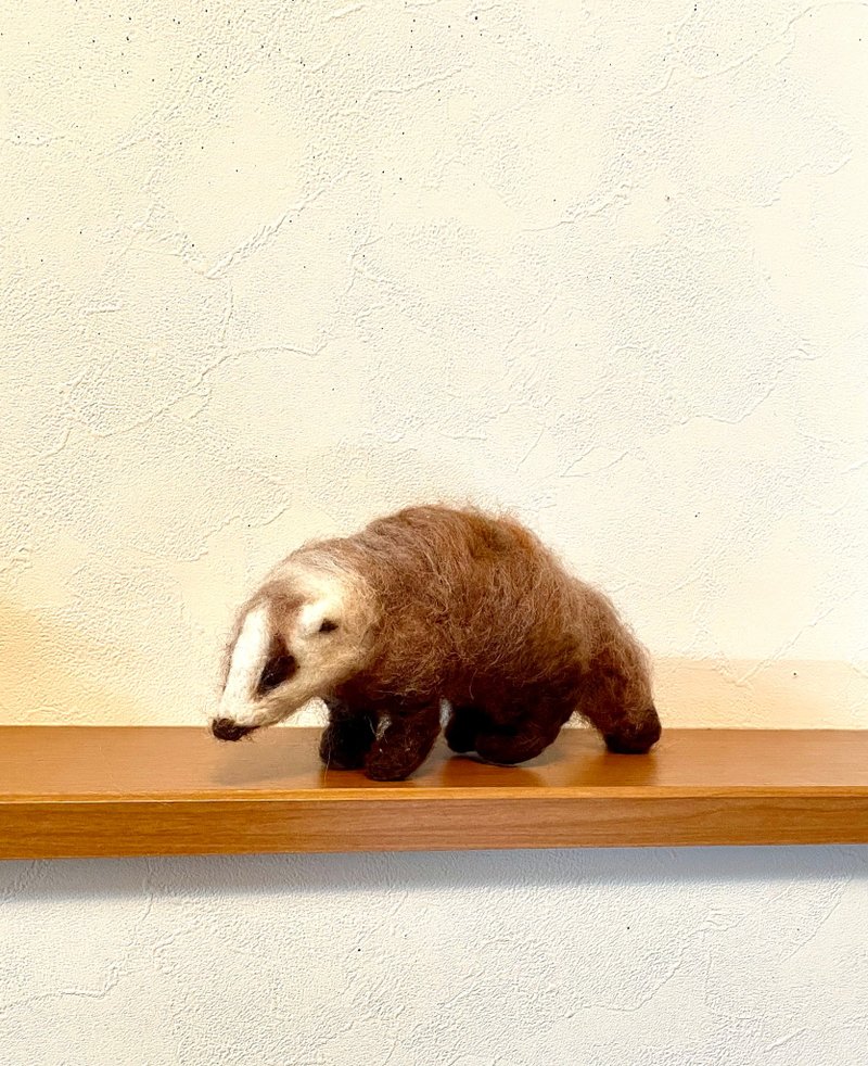 獾羊毛毡 - 编织/刺绣/羊毛毡/裁缝 - 羊毛 咖啡色