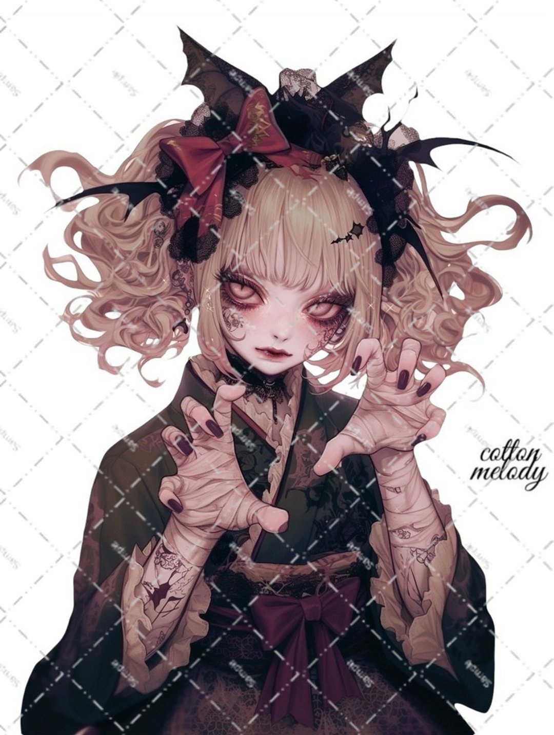 原创贴纸 no.7009 人物贴纸 原创贴纸 人物贴纸 女孩贴纸 原创人物贴纸 - 贴纸 - 纸 