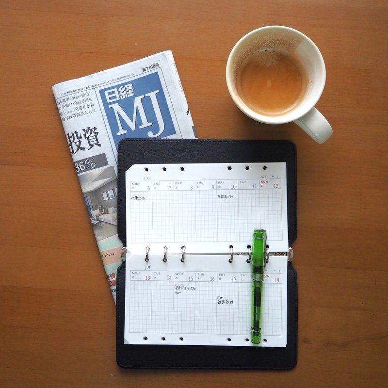 Slide Techo 手帐圣经尺寸 (横式垂直格式) 30 张 入 日历格无 - 笔记本/手帐 - 纸 