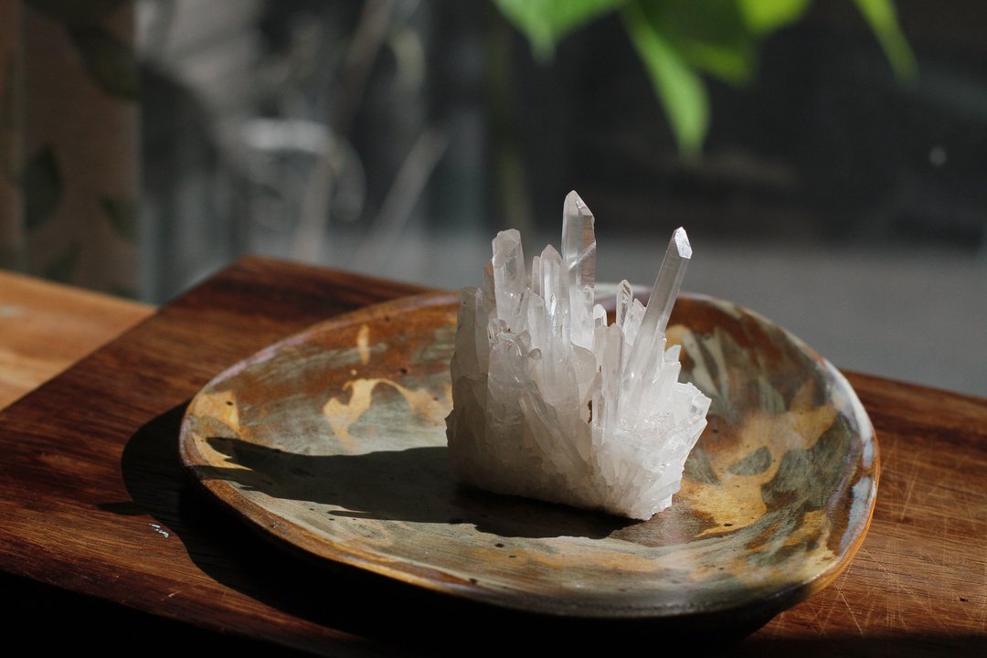 纯手捏多种陶瓷土绞胎陶盘/点心盘/饰品盘/烛台 - 盘子/餐盘/盘架 - 陶 咖啡色