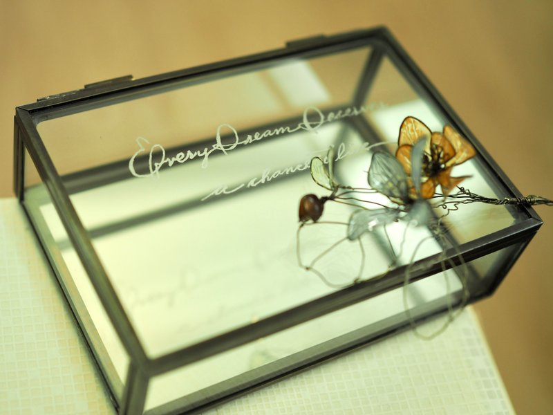 以你的名字为锚 - 座右铭 - 玻璃镜盒子 - 专属定制 - 摆饰 - 玻璃 