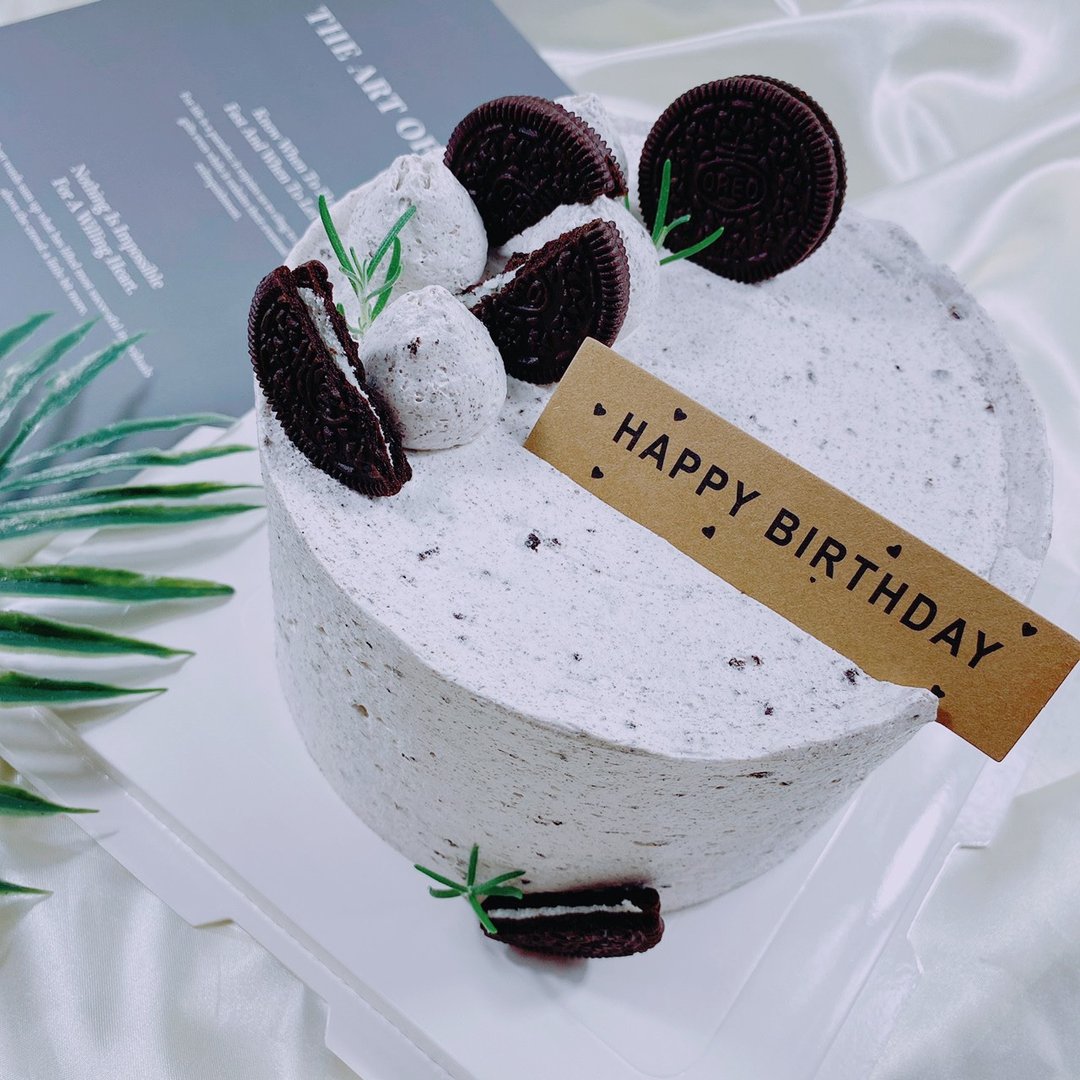 小清新Oreo 生日蛋糕 定制蛋糕 父亲节 母亲节4 6 8寸 宅配 - 蛋糕/甜点 - 新鲜食材 咖啡色