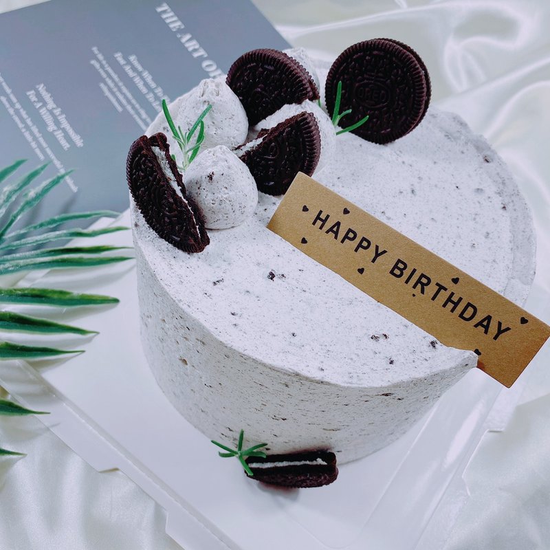 小清新Oreo 生日蛋糕 定制蛋糕 父亲节 母亲节4 6 8寸 宅配 - 蛋糕/甜点 - 新鲜食材 咖啡色