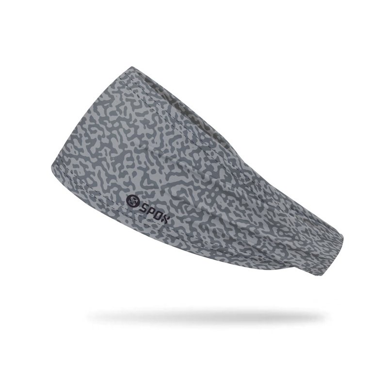 【灰色 爆裂纹】SPOX 凉感运动潮流头巾 速干排汗 - 其他 - 聚酯纤维 灰色