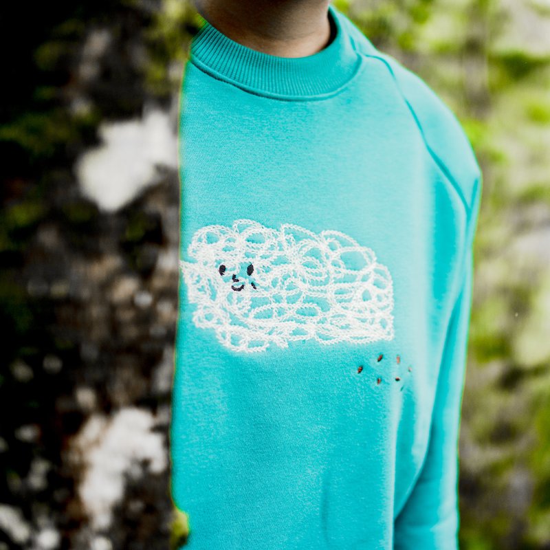 换季折扣品 / 放羊的孩子 / 大人版本 / 纯棉长袖上衣 - 女装上衣 - 棉．麻 绿色