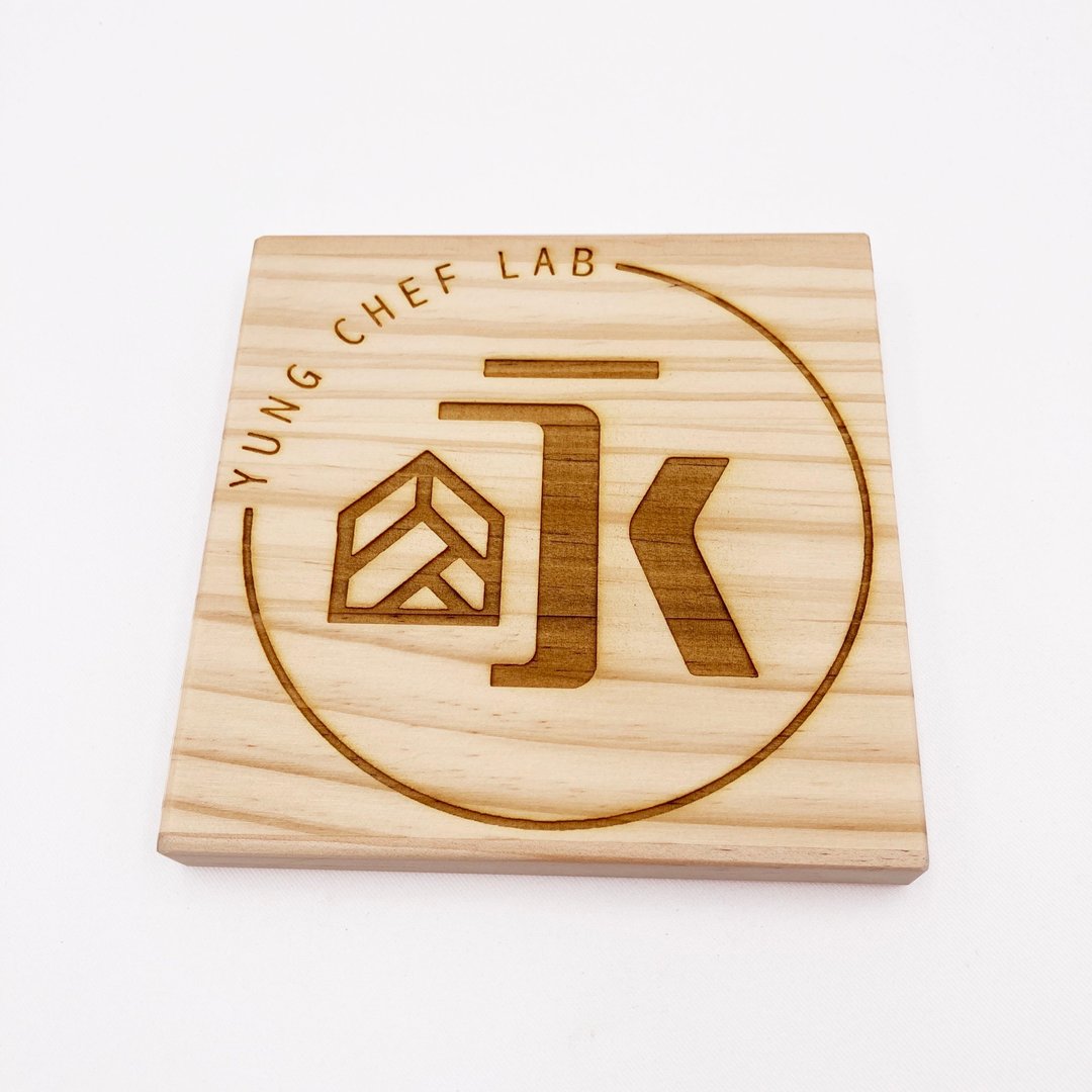 木头看板　小招牌　告示牌　LOGO图腾　木牌图案雕刻菜单雷射雕刻 - 墙贴/壁贴 - 木头 卡其色