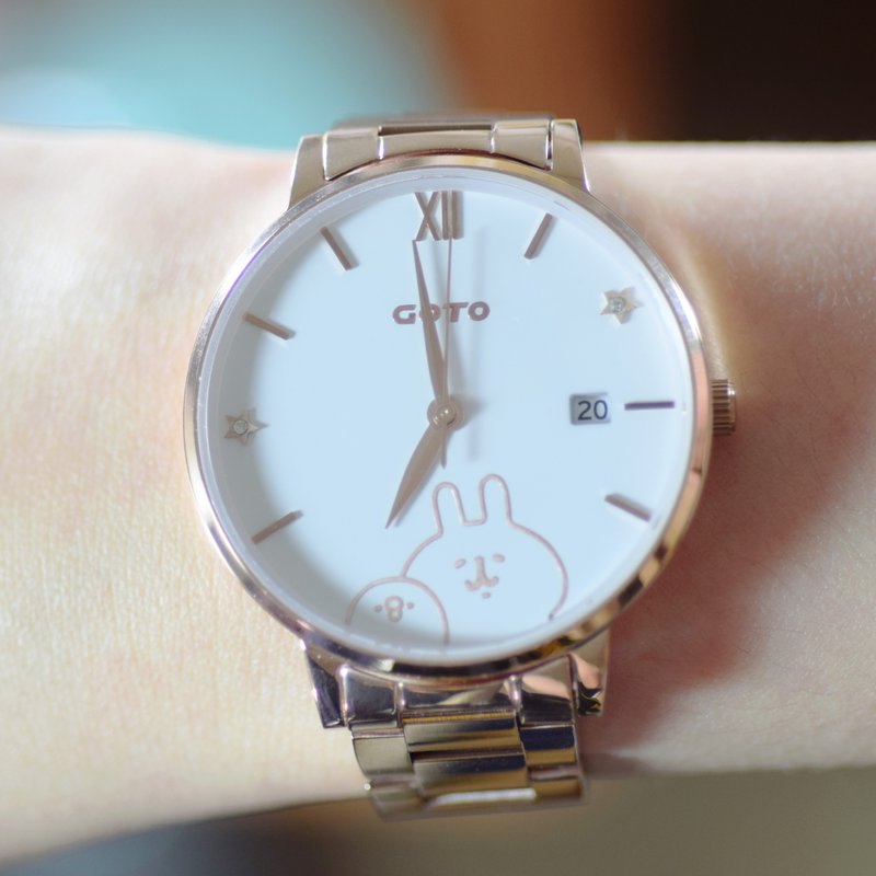 GOTO x 卡娜赫拉的小动物Starry Night星空系列-玫白 - 女表 - 不锈钢 白色