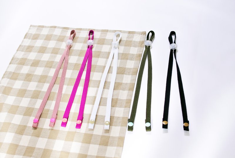 二合一 口罩减压+防丢绳  便利与时尚兼具 (一包2入) - 口罩 - 棉．麻 