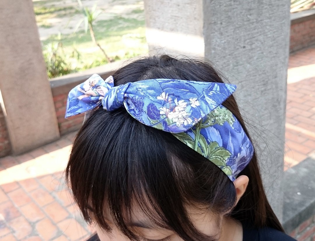 花精灵 法国式绑带型松紧发带 hairband *SK* - 发带/发箍 - 棉 