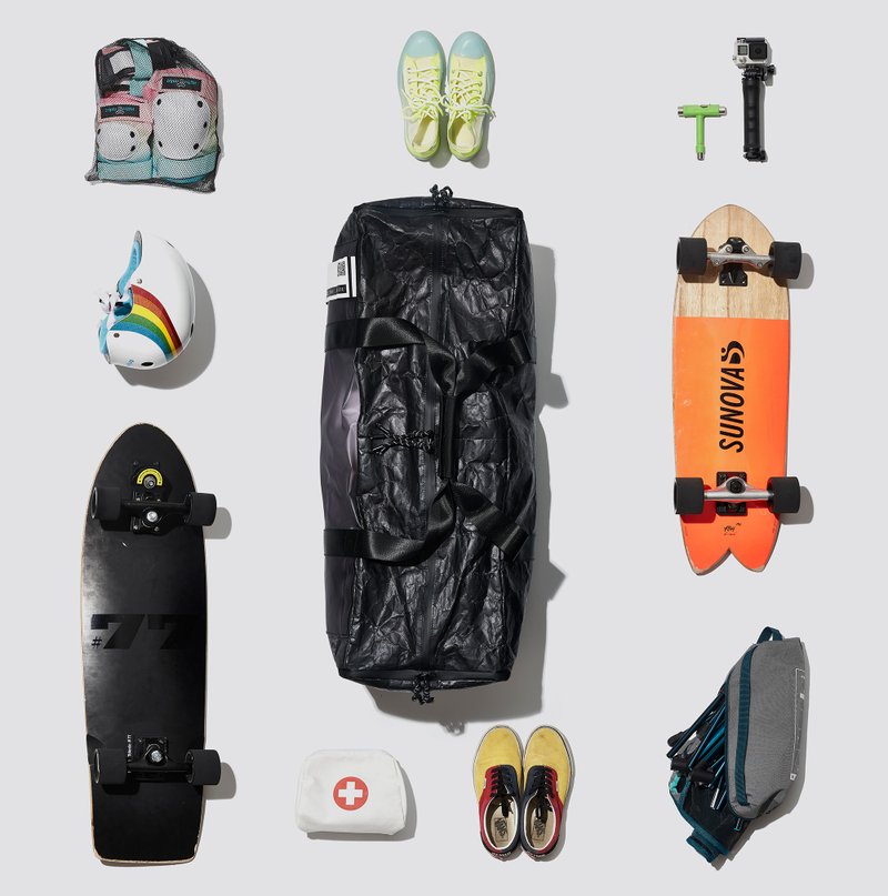冲浪滑板包 Vol.1 / 皱褶 / 全黑 - 其他 - 其他材质 黑色