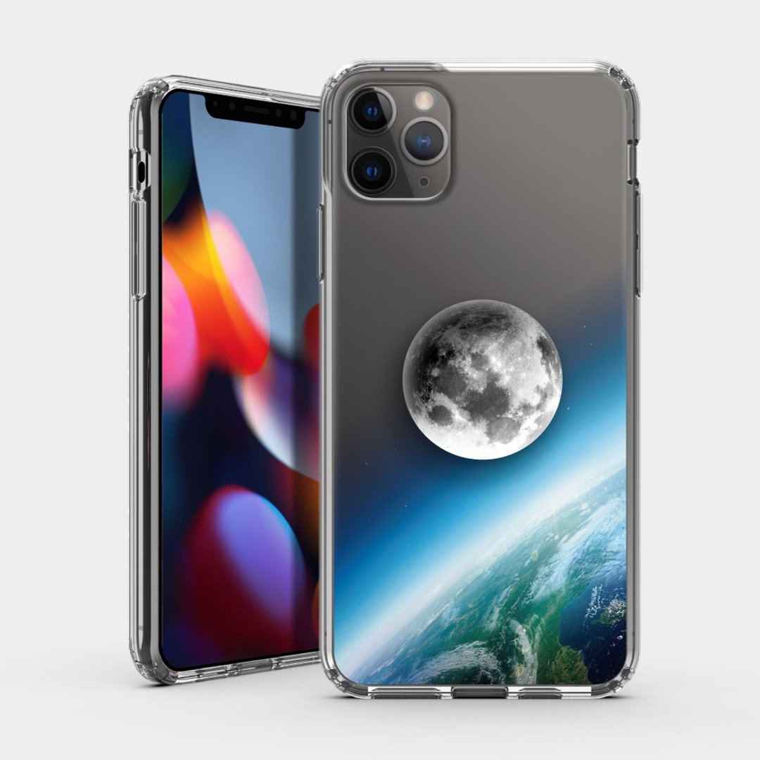 月球 IPHONE 保护壳 气囊支架组合 PS163 - 手机壳/手机套 - 塑料 蓝色