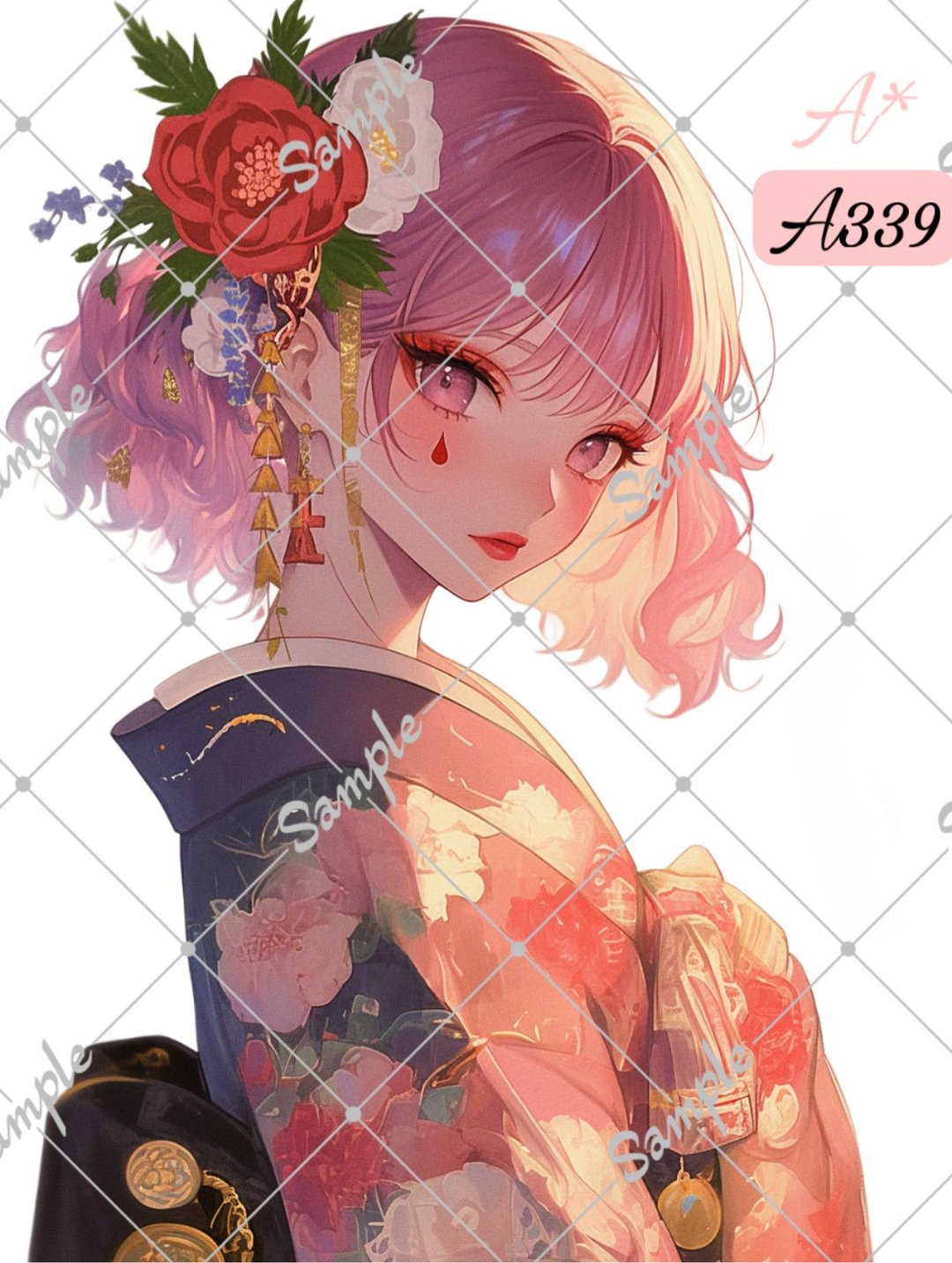 原创人物贴纸 人物贴纸 A339 5张 - 贴纸 - 纸 