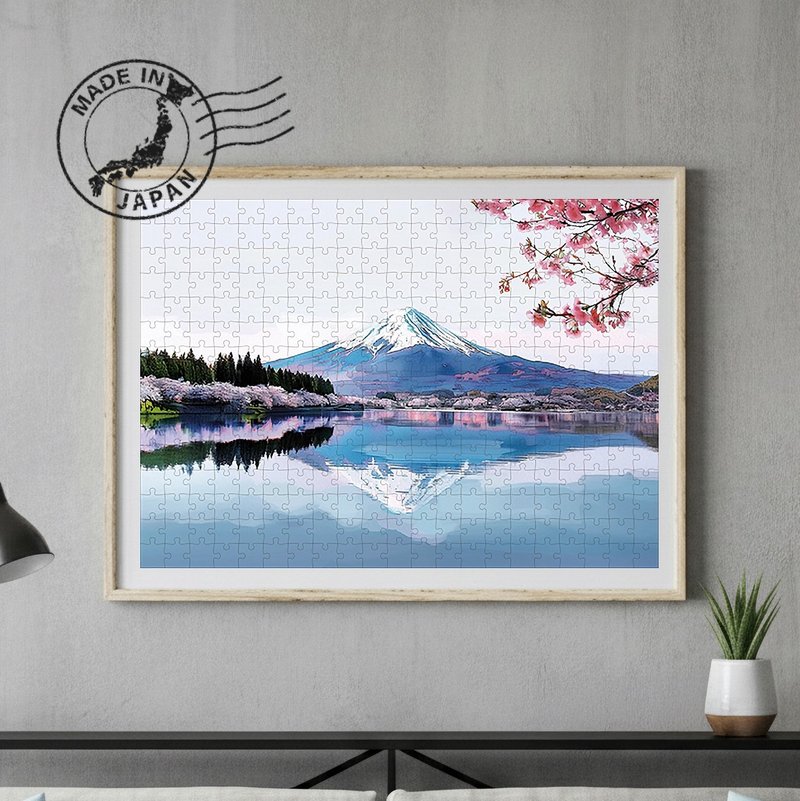 日本手工制拼图・富士山・日本风景・送礼、摆设、装饰 - 墙贴/壁贴 - 纸 