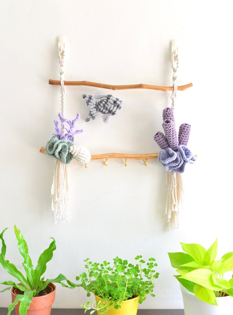 海洋小世界钥匙架挂饰 - 摆饰 - 棉．麻 多色