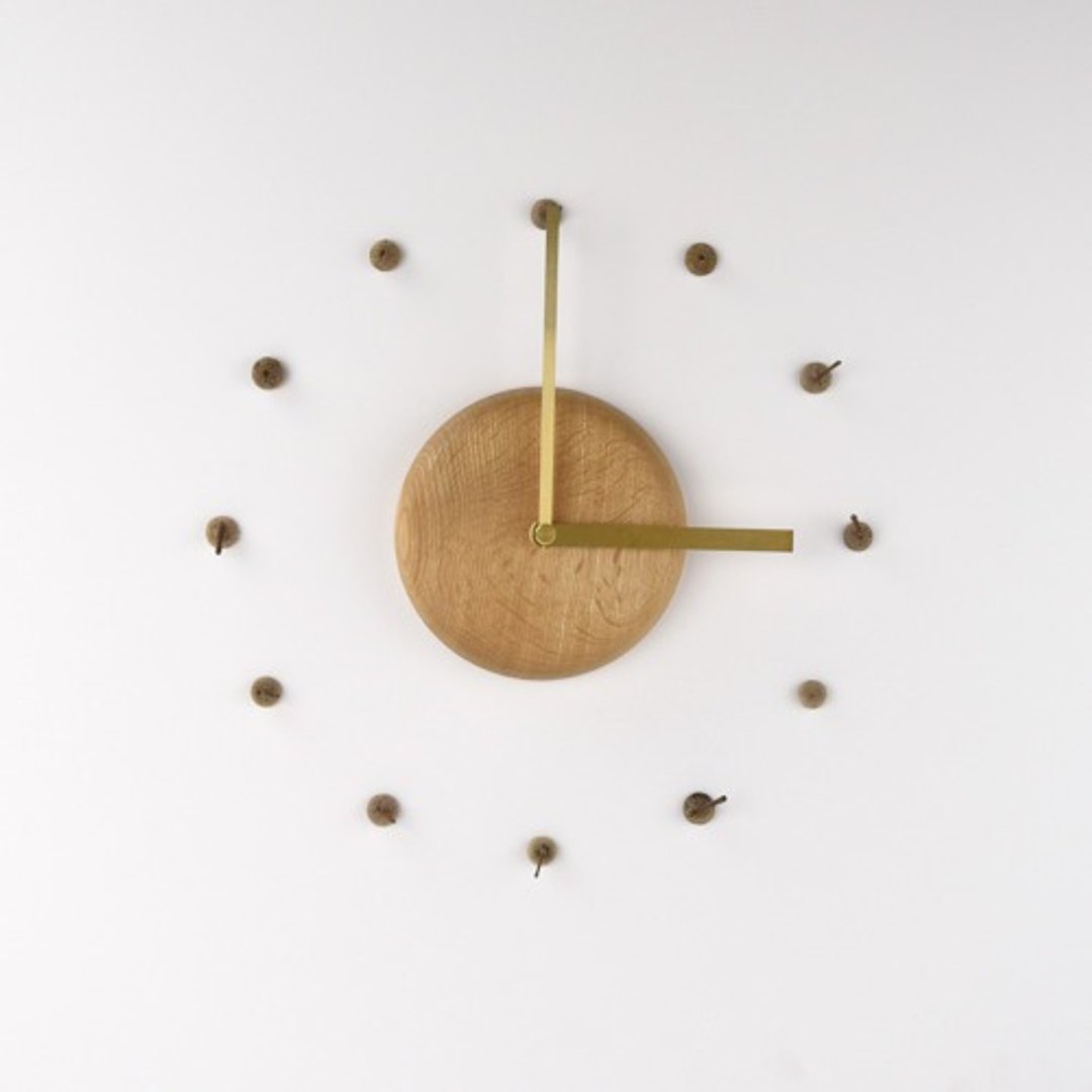 Acorn Clock - 时钟/闹钟 - 木头 咖啡色