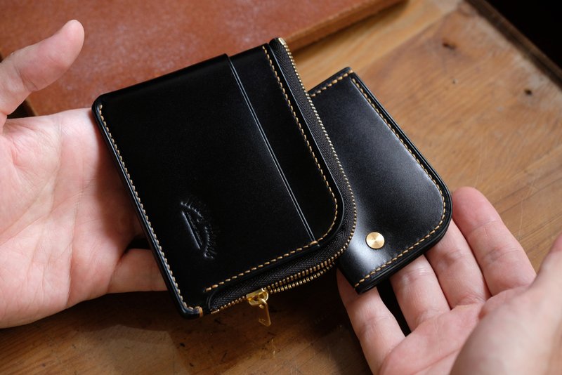 MILDY HANDS - 马臀皮拉链皮夹 - Zipper Wallet Shell Corodvan - 零钱包 - 真皮 多色