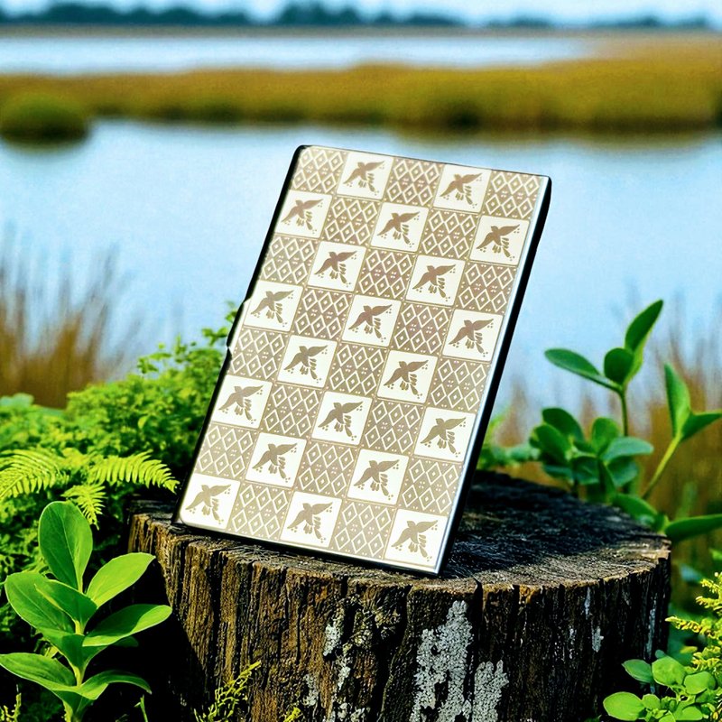 花砖纹饰名片盒 - 名片夹/名片盒 - 其他金属 