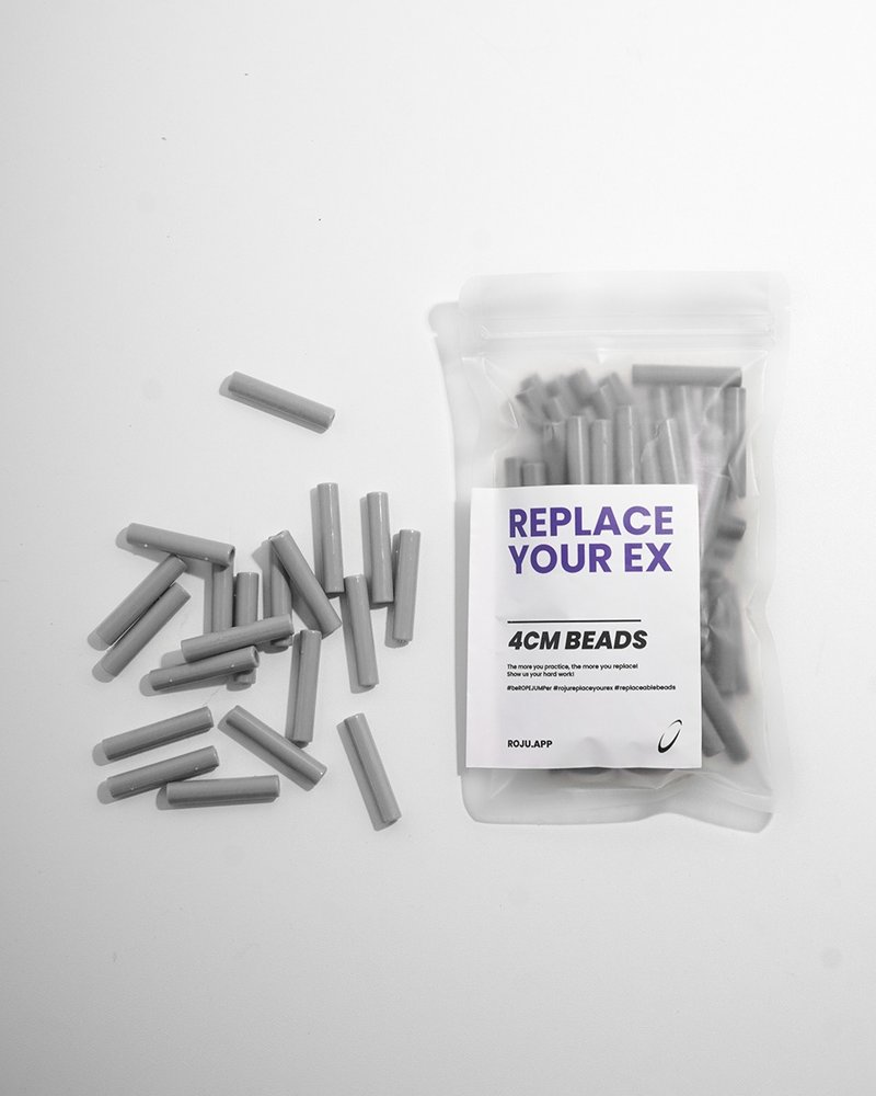 【RYE】跳绳 节拍珠 拍子珠 4cm (重拍-石尘灰) - 运动配件 - 塑料 灰色