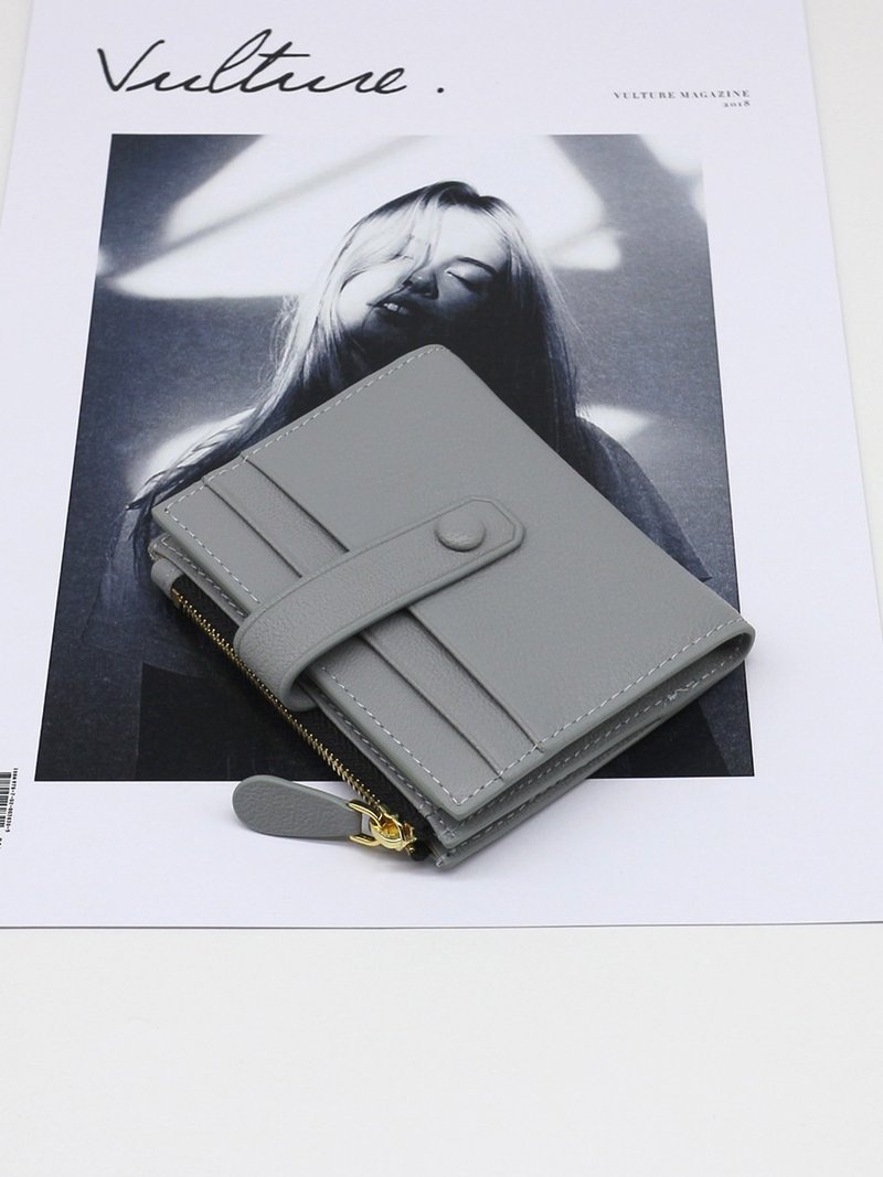 【极简风】真皮山羊皮 女生钱夹 - 皮夹/钱包 - 真皮 