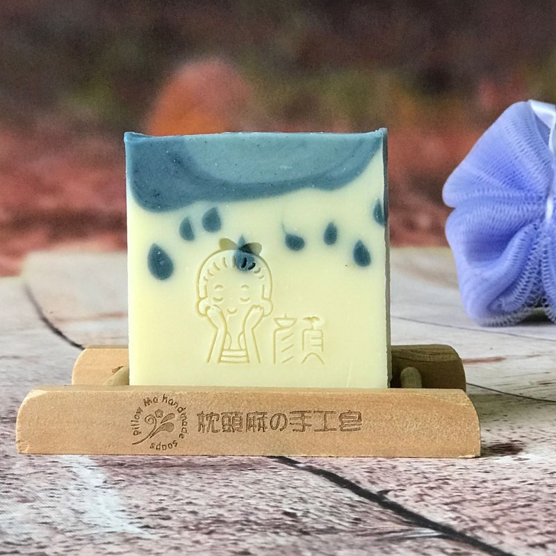 雨滴可可/甜橙沁心 - 肥皂/手工皂 - 植物．花 蓝色