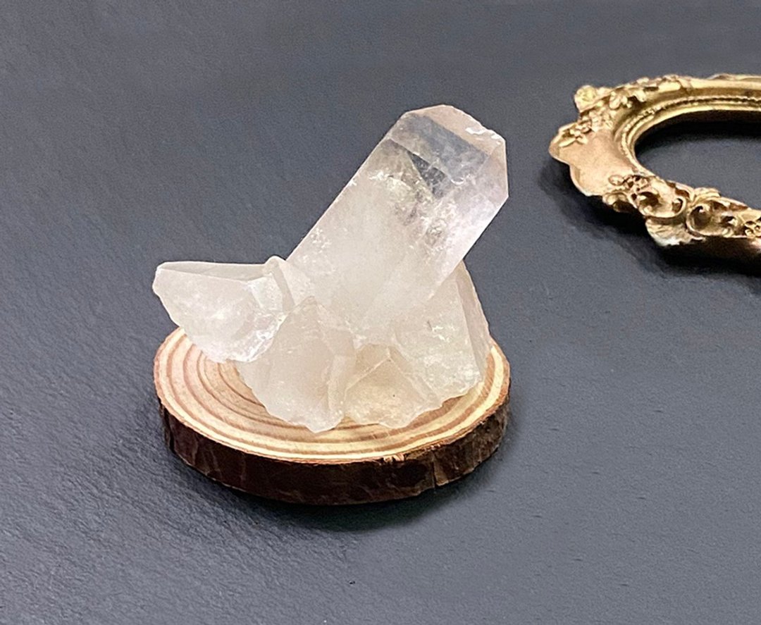 天然原矿能量彩虹小白水晶柱白水晶晶簇  可消磁晶石手链饰品 - 其他 - 水晶 白色