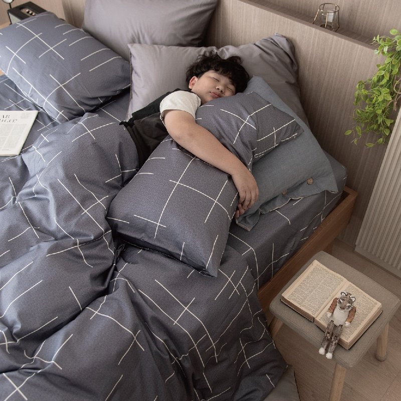 DR907鲁尔灰 床包枕套/被套组 都会城市系列  台湾制 - 寝具 - 棉．麻 