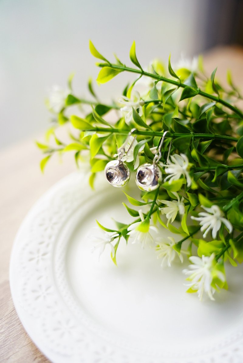 原性耳环 - 耳环/耳夹 - 纯银 银色