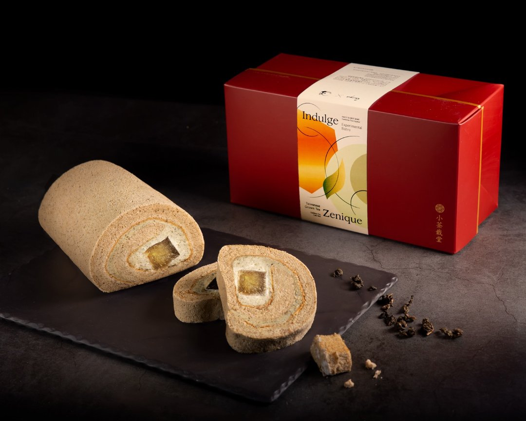 【小茶栽堂 X Indulge Bistro 独家联名】黄栀乌龙茶酒卷 - 蛋糕/甜点 - 新鲜食材 红色